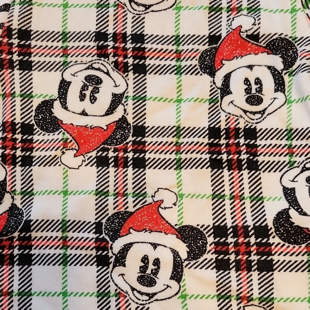 Mickey Mouse Plaid Pajama Set Size 18 Months